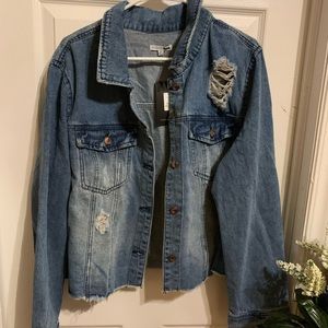 Jean jacket distressed